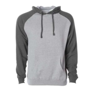 Raglan Grey Melange Hoodie For Men